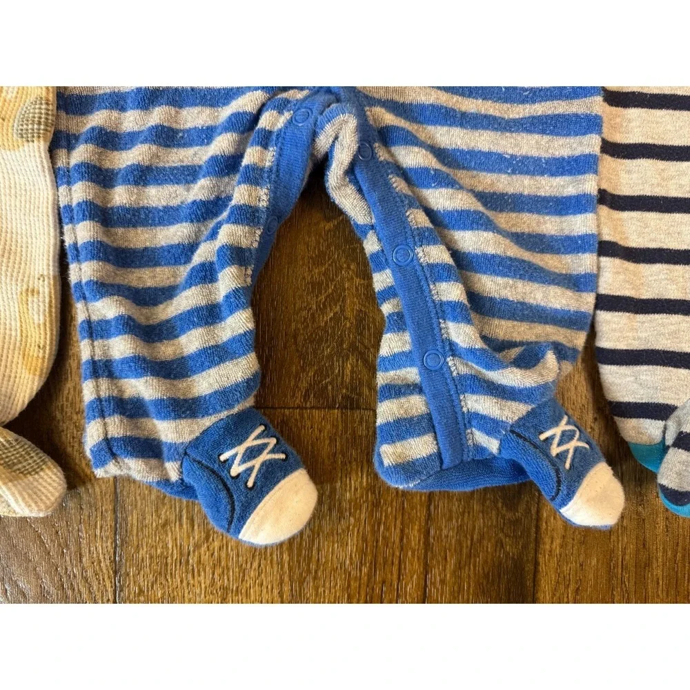 Carters‎ Baby Boy 6 Months Footed Sleepers Pajamas Outfits Clothes Lot Baseball
